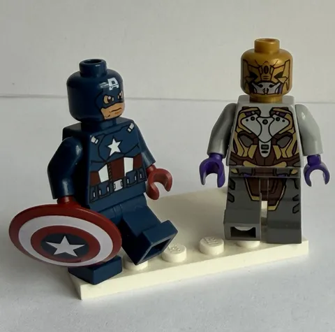Lego Minifig Captain America Chitauri General Marvel Avengers Lot of 2