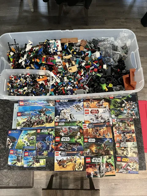20 lb+ MEGA LEGO Bulk LOT Mixed Pieces with Sealed Bags & Instruction Manuals
