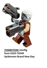 Lego TOMBSTONE Minifigure w/ guns Marvel Spider-Man Brand New Day from set 76349