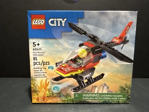 LEGO City Fire Rescue Helicopter 60411 Brand New Sealed  85 Piece w/ Mini Fig