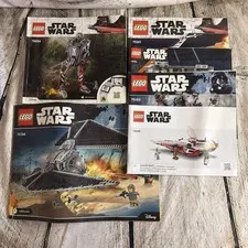 Lego Star Wars Instruction Manual Lot