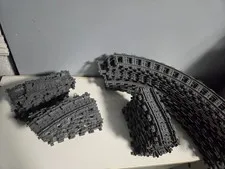 Lego train track lot of 68 curves and 193 flex track used great condition!! ship