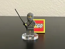 LEGO 1998 Ninja - Gray (cas049) w/sword Rare/Retired Excellent Condition!!!
