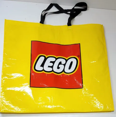 LEGO Store Reusable Canvas Tote Bag 26" X 24" X 16" Black Handles