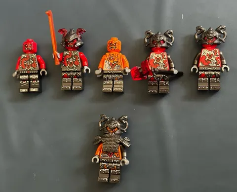 LEGO NINJAGO Hands Of Time Vermillion Warriors W/commander Raggmunk Lot Of 6