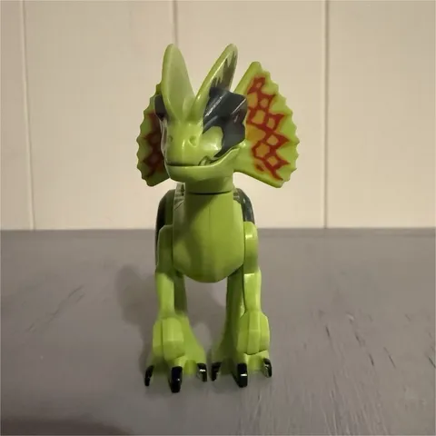 LEGO Dilophosaurus Ambush Green Dilophosaurus Dinosaur Figure, Custom Printed