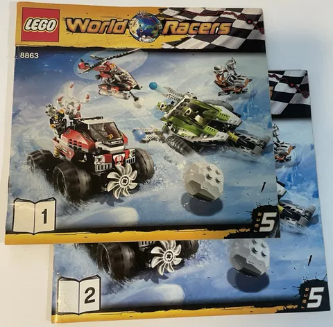 LEGO® World Racers Blizzard's Peak 2010 Instruction Manuals Set 8863