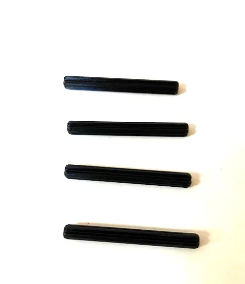 LEGO Technic Parts: Axle Rod 5L (1-1/2"), Part# 32073, Black - 4 Pcs