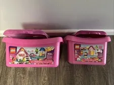 Leg Tub Lot- Empty Lego Containers- 2 Tubs