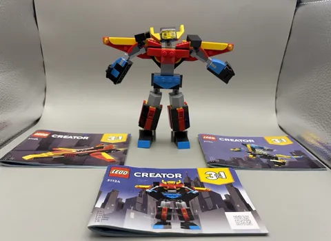 Lego Super Robot Creator 3 in 1 building set Lego pieces 3 manuals preowned