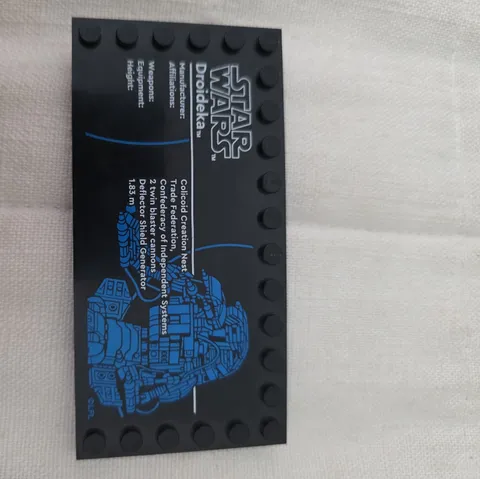Authentic LEGO Imperial All Terrain Scout  Display Plaque 90498. B102