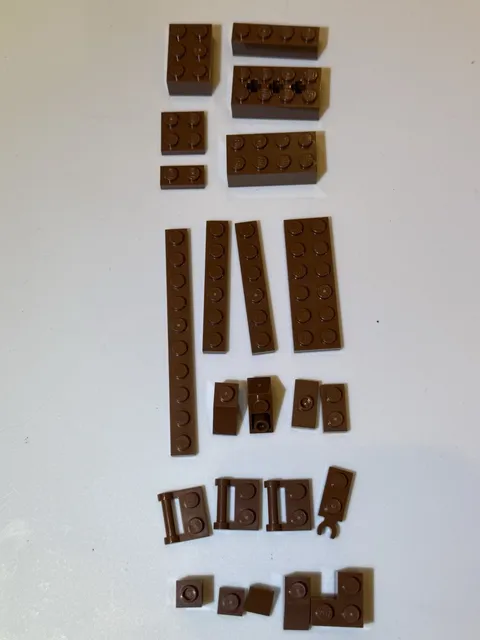 LEGO Brown Blocks Planks Blocks Random Misc Lot