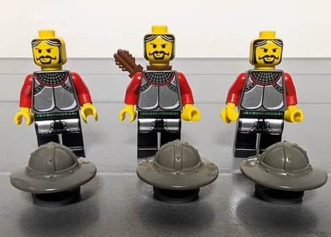 LEGO Knights Kingdom Minifigures Set 3 Pieces Castle Figures