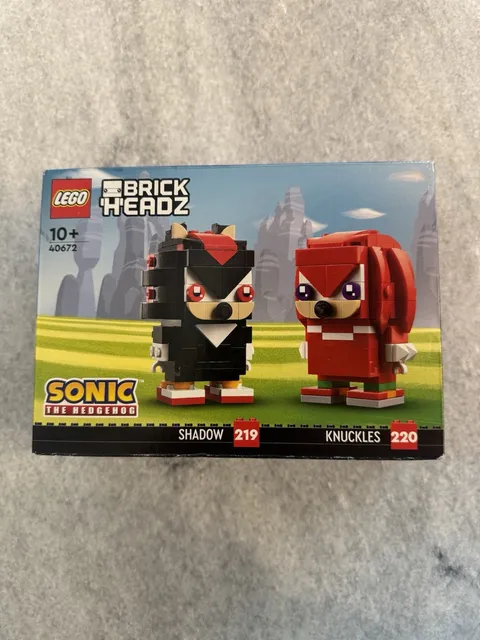 LEGO BRICKHEADZ: Sonic the Hedgehog: Knuckles & Shadow (40672) NEW