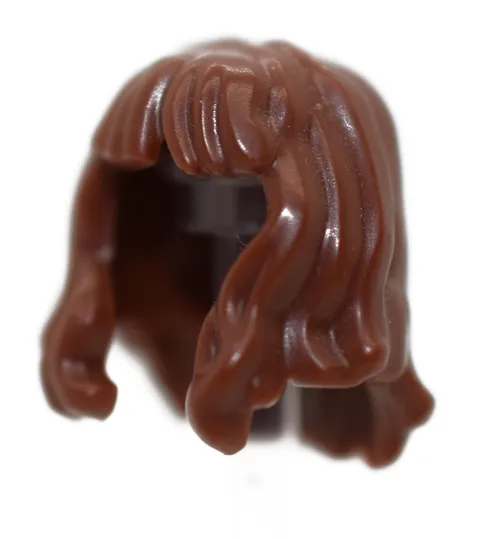 LEGO Reddish Brown Minifigure Hair Female Mid Length Wavy Bangs 37697 6403106