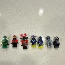 LEGO NINJAGO Minifigure Lot of 7 Figures Mixed Characters Plastic Age 6+ Ninjas