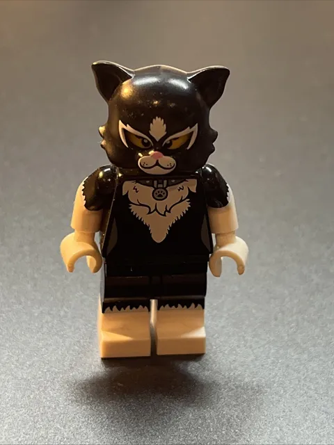 Lego Black Cat Costume Girl Minifigure Collectible Series 18 Fish Mini Figure