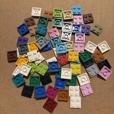 Lot Of 68 Lego 2x2 Blocks Studs 3022