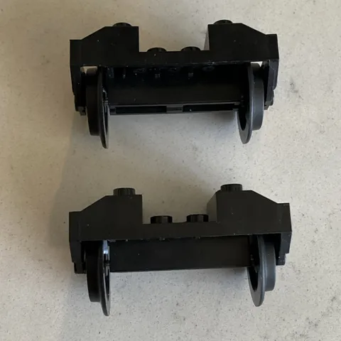 LEGO City Train Wheels Black RC Assembly - 2 PCS