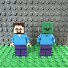 LEGO Minecraft Steve & Zombie Minifigures