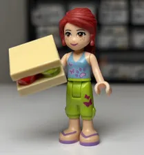 Lego Friends Mia Minifigure Mini Doll Red Hair frnd0016 frnd016 30108 3189