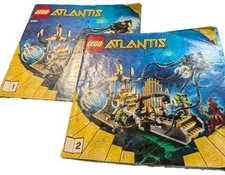 LEGO Atlantis Gateway of the Squid (set 8061) Instructions Manuald Only 1 & 2