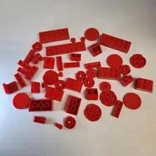 Lego Lot Mixed Misc. Red Bricks/Parts/Replacements