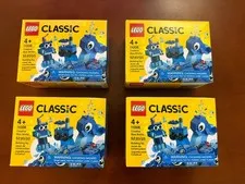 LEGO Classic 11006 Creative Blue Bricks - Lot of 4 NEW Sealed Retired Sets
