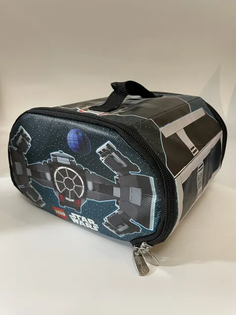 Lego Starwars Tie Fighter Zip Bin Storage Case Fold Out Play Mat 2011 Lucasfilm