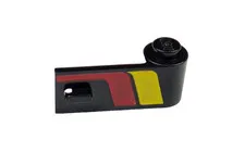 LEGO Black Door 1 x 3 x 1 Right with Yellow/Red Stripe (3821)