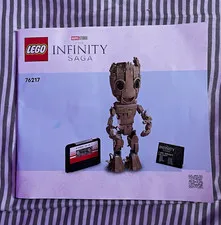 LEGO Marvel Infinity Saga I Am Groot 76217 476pc 10+ Complete Set Stickers