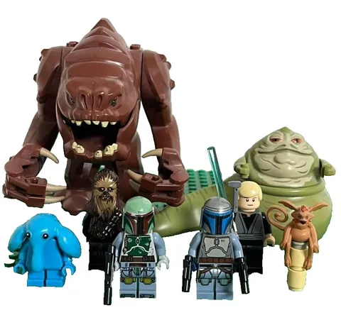 LEGO 9516 Star Wars Minifigure Lot Set of 8 Bulk Sale Jango Fett Jabba the Hat