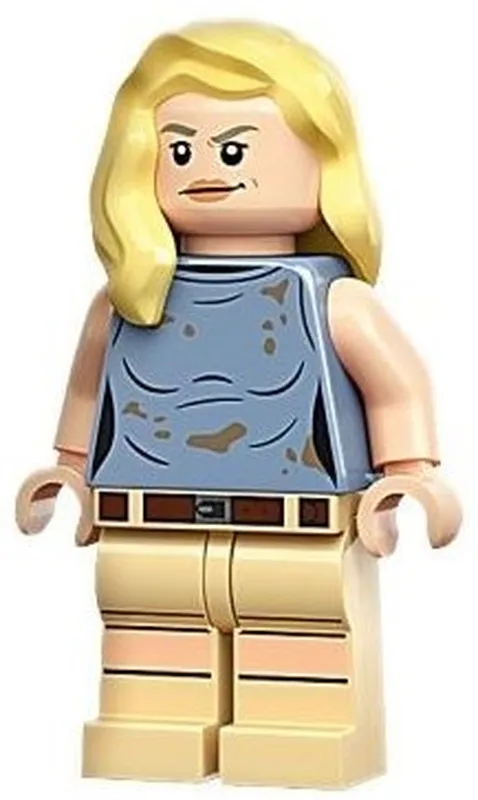 Dr. Ellie Sattler - Sand Blue Sleeveless Shirt - Used LEGO