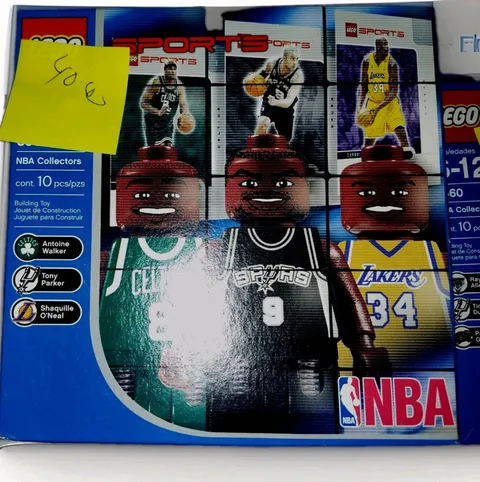 LEGO NBA Collectors Sports Basketball Minifigure Heads Lot 3 Shaq Parker Walker