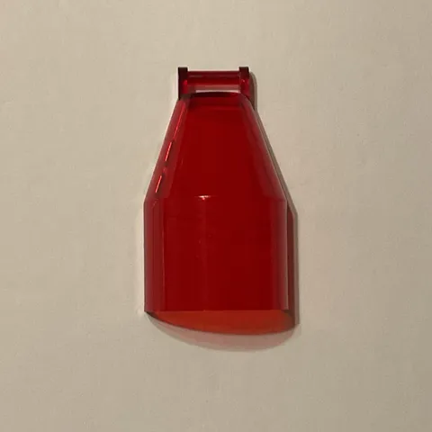 LEGO Windscreen 6 x 4 x 2 Round with Bar Handle 92279 Trans-Red SW 75145