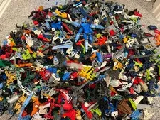 Huge LEGO Bionicle Hero Factory Bulk Lot 14LBS Masks Parts Weapons + More BOX D