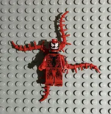 LEGO Marvel Carnage Red Symbiote Minifigure w/ 4 Tendrils Tentacle Accessories
