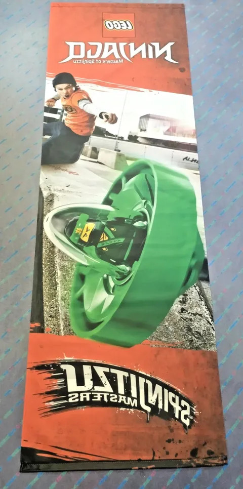 LEGO Display Flag Cloth NINJAGO Store Display Spinjitzu Spinner Banner Promotional