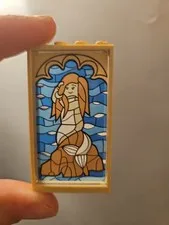 Lego Specialty Window Glass Panels w Sticker Harry Potter Mermaid From 75948