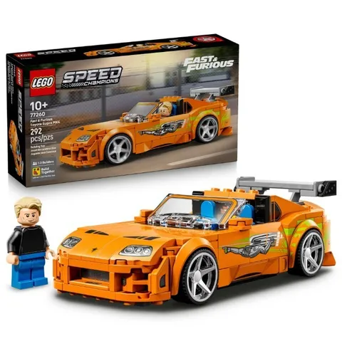Hot Deal-LEGO Speed Champions Fast & Furious Toyota Supra MK4 77260 Car Set 10+