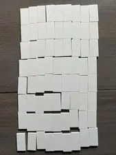 LEGO 87079 White Tile 2 x 4 Bulk 72 Pieces