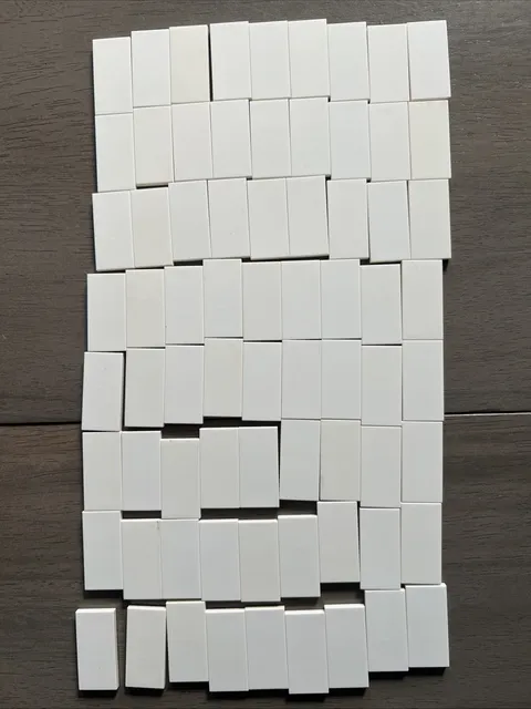 LEGO 87079 White Tile 2 x 4 Bulk 72 Pieces