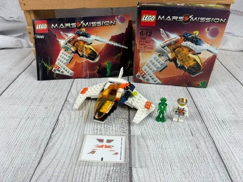 Lego 7695 MX-11 Astro Fighter Space Mars Mission 100% Complete and box