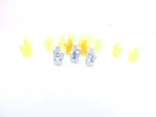 14 LEGO minifigure 1x1 5-point Mixed Variety of Crystals