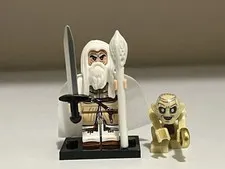 Lego Lord of the Rings Gandalf and Gollum Minifigure Custom Printed