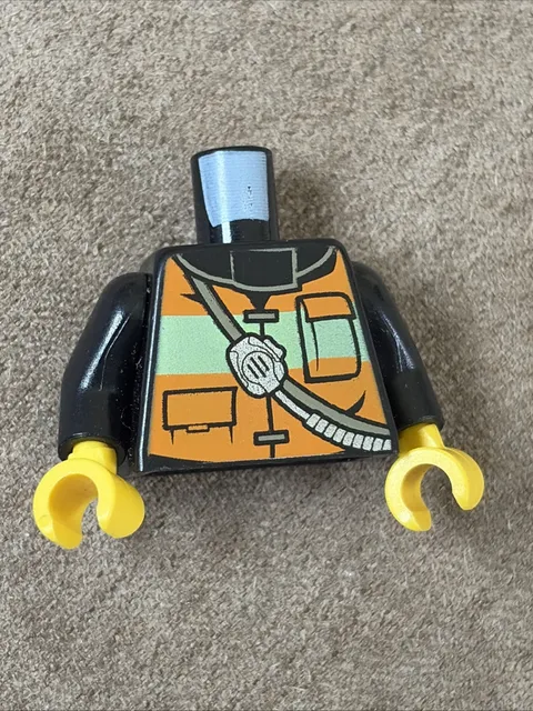 Lego Torso Fire Reflective Stripe Vest with Pockets/Shoulder Strap