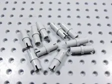 LEGO Lot of 10 Light Bluish Gray Technic Pins BC