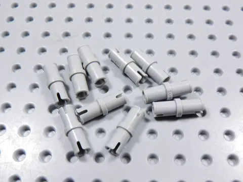 LEGO Lot of 10 Light Bluish Gray Technic Pins BC