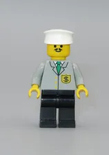 LEGO vintage Armored Truck Driver City Town minifigure 6566