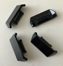Lego 4x NEW Pieces Vehicle Spoiler w/ Bar Handle BLACK #98834